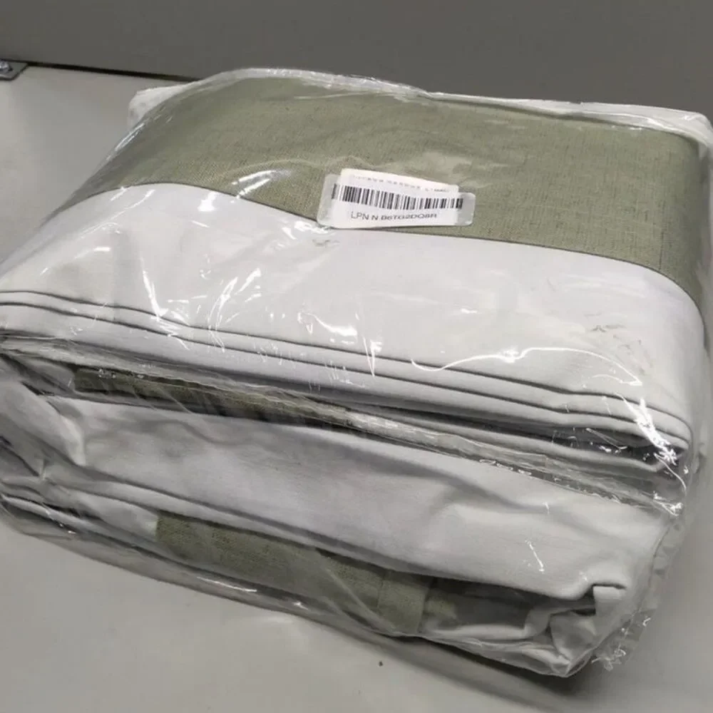 Brand New Sage Green Extra-Long Blackout Curtains – Set of 2